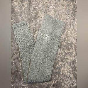 Gymshark Vital Seamless Leggings - Khaki Marl - Extra Small